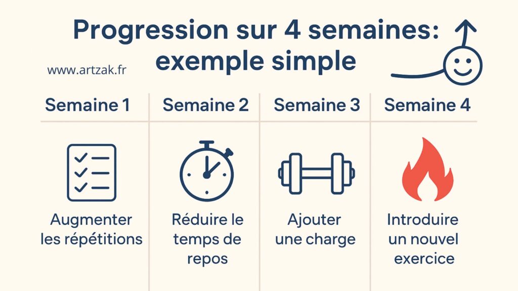 progression musculation exemple