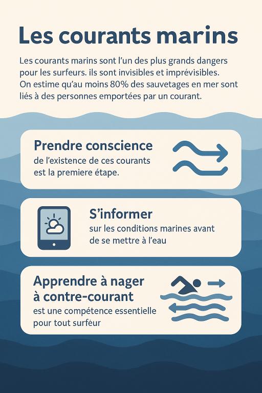 surf courant marin